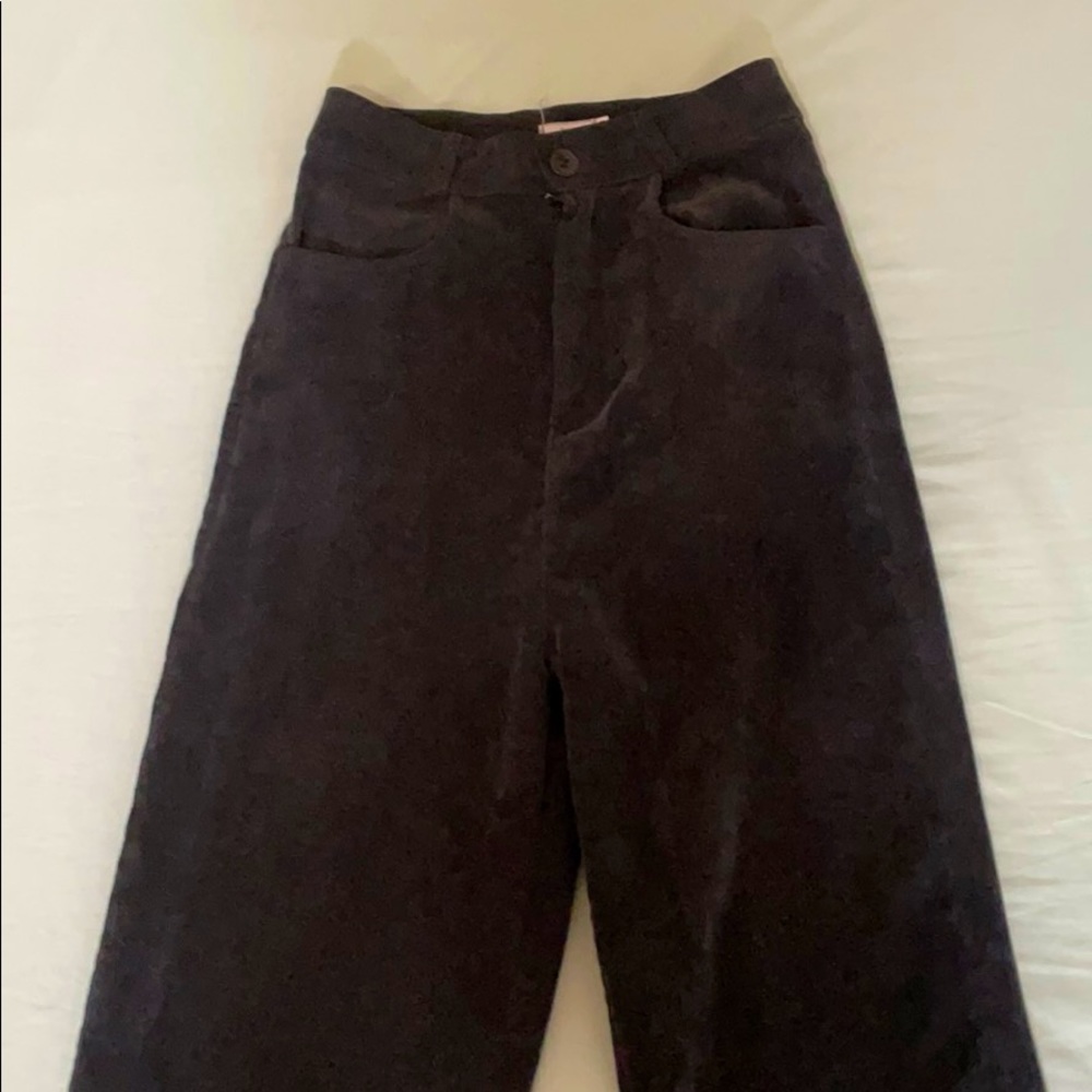 Super high waisted (high rise) corduroy pants